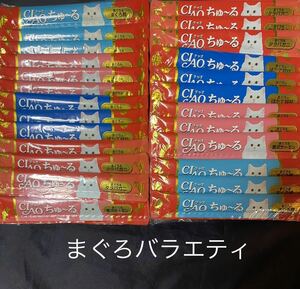 賞味期限　2025.4 いなば CIAO ちゅ〜る　まぐろバラエティ　14g×80本　外装なし