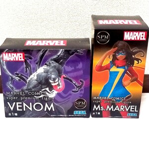 SEGA SPM ヴェノム+ミス・マーベル 2体セット MARVEL プライズ VENOM Ms.MARVEL セガ プライズフィギュア アメコミヒーロー