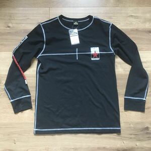 MIZUNO super Star рубашка-поло с длинным рукавом M размер новый товар хранение товар чёрный 