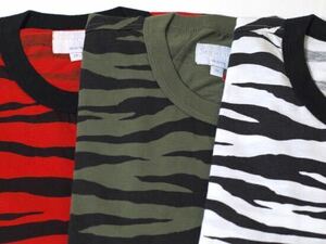 Supreme シュプリーム シャツ ゼブラ柄　S/S Zebra Military Tee 2011SS レディーガガ　シーズン広告　ミリタリー tee Orange Zebra