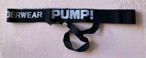 PUMP! ジョックストラップ オープンフロント コックリング ペニスリング C-ring 黒 Lサイズ