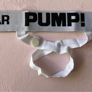 PUMP! ジョックストラップ オープンフロント コックリング ペニスリング C-ring 白 Lサイズ 