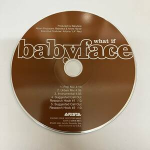 裸30 HIPHOP,R&B BABYFACE - WHAT IF INST,シングル CD 中古品