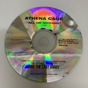 裸41 HIPHOP,R&B ATHENA CAGE - ALL OR NOTHING シングル CD 中古品