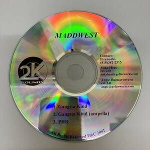 裸42 HIPHOP,R&B MADDWEST - GANGSTA KIND シングル CD 中古品
