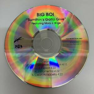 裸45 HIPHOP,R&B BIG BOI - SUMTHIN'S GOTTA GIVE INST,シングル,PROMO盤 CD 中古品