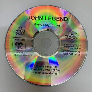 裸45 HIPHOP,R&B JOHN LEGEND - EVERYBODY KNOWS INST,シングル,PROMO盤 CD 中古品