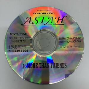 裸54 HIPHOP,R&B ASIAH - MORE THAN FRIENDS シングル CD 中古品