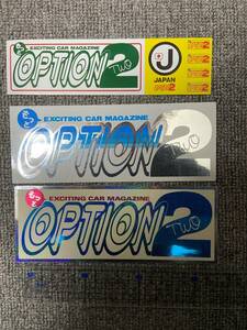 OPTION2　ステッカー３枚　　　オプション2　　ドリフト　Drift