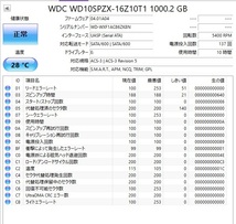 正常品　使用時間　10時間　Western Digital 　WD10SPZX　1TB　2.5インチ 　7ｍｍ_画像2