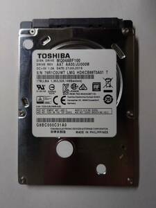 正常品　使用時間　151時間　東芝　TOSHIBA MQ04ABF100　1TB　HDD　2.5インチ　7ｍｍ　　
