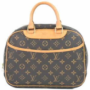 本物 ルイヴィトン LOUIS VUITTON LV トゥルーヴィル モノグラム ハンドバッグ ブラウン M42228