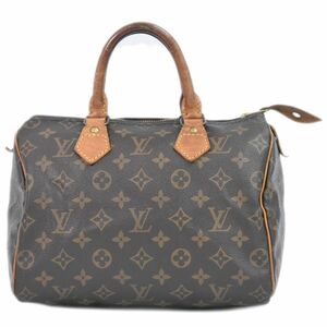 本物 ルイヴィトン LOUIS VUITTON LV 旧型 スピーディ 25 モノグラム ハンドバッグ ミニボストンバッグ ブラウン M41528