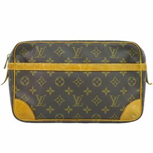 本物 ルイヴィトン LOUIS VUITTON LV コンピエーニュ 28 モノグラム クラッチバッグ セカンドバッグ ブラウン M51845