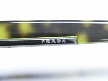 本物 プラダ PRADA サングラス アイウェア プラスチック メタル グリーン系 SPR52P_画像6