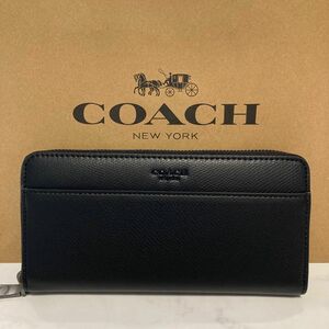 新品　COACH 長財布　コーチ　長財布　レディース　ブラック