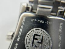 【美品!!】FENDI　フェンディ　クラシコ　SS　ローズゴールド文字盤　腕時計　007-7000L-519　クォーツ　稼働　箱・ギャラ・コマ付き_画像8