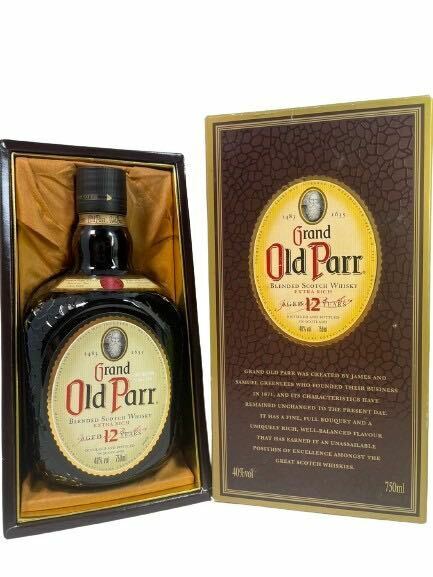 【送料無料!!即決3,680円!!】グランドオールドパー 12年 Grand Old Parr EXTRA RICH 12YEARS ウィスキー スコッチ 43% 750ml 箱付 未開栓