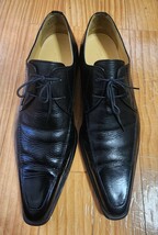 即決 早い者勝ち【 MEN'S TENORAS 】メンズ ティノラス ドレスシューズ ロングノーズ トンガリ 本革 サイズ26cm 黒/ブラック 日本製 _画像1