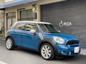 2011MINI Blackスオーバー CooperS Tires4本ほぼNew item ディーラーMaintenancevehicle両 記録簿Yes 稀少Sunroof ハーフレザー NavigationMust Sell