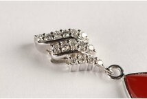 [URA]K18WG/D0.15ct/天然珊瑚ペンダントトップ/2.77g/4-5-29　(検索)骨董/ホワイトゴールド/金/サンゴ/トップ_画像7