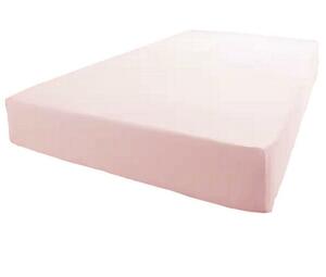 寝具ボックスシーツ 平織り 綿100% 丈夫 ボックスタイプ シングル 幅100x200x25cm ピンク