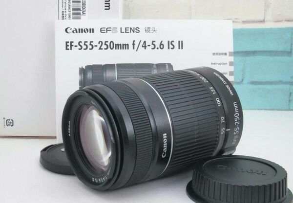 美品 Canon キヤノン 望遠レンズ ef-s 55-250mm IS II