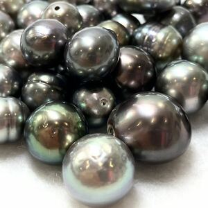 約7.5-14.0mm！！☆南洋黒蝶真珠36点おまとめ250ct☆m 約50g パール 裸石 宝石 ジュエリー black jewelry pearl 