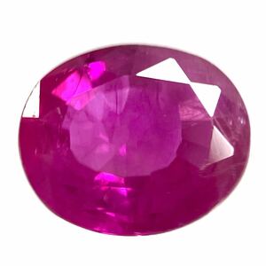 ☆天然ルビー 0.464ct☆M 約5.1×4.4mm ソーティング付 ルース 裸石 宝石 ジュエリー ruby corundum コランダム 