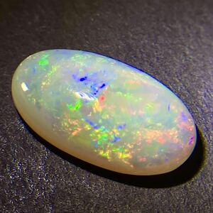 ☆天然オパール 4.668ct☆M ソーティング付 約18.1×10.3mm ルース 遊色 裸石 宝石 ジュエリー opal jewerly テDG0