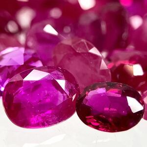 大粒揃い！！☆天然ルビーおまとめ30ct☆M 約6g裸石 宝石 コランダム ジュエリー 紅玉 jewelry corundum ruby ①