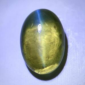 ☆天然クリソベリルキャッツアイ1.154ct☆M 約7.5×5.0mm ルース 裸石 宝石 ジュエリー jewerly chrysoberyl catseye 猫目石の画像1