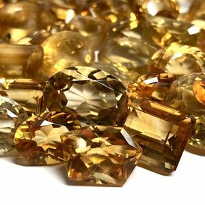 ☆天然シトリンおまとめ 300ct☆M ルース 裸石 宝石 ジュエリー jewelry citrine 黄水晶 クォーツ ①