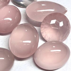 ☆天然ローズクォーツ10点おまとめ 200ct☆M ルース 裸石 宝石 ジュエリー rose quartz jewelry クォーツ 