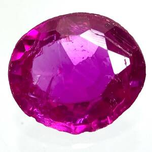 ☆天然ルビー 0.543ct☆M 約5.3×4.8mm ソーティング付 ルース 裸石 宝石 ジュエリー ruby corundum コランダム 