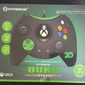 ハイパーキン デューク 有線コントローラー XBOX 20周年 リミテッドエディション （ブラック） [M02668-ANBK]