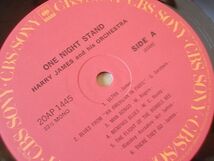 P7914　即決　LPレコード　ハリー・ジェームス『ワン・ナイト・スタンド』帯付　国内盤_画像3