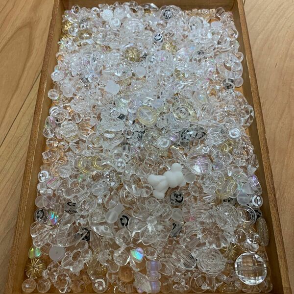 67.アンティークビーズ　プラスチックビーズ　アクリルアンティークビーズ　アソート　250g 大人女子　アクセサリーパーツ