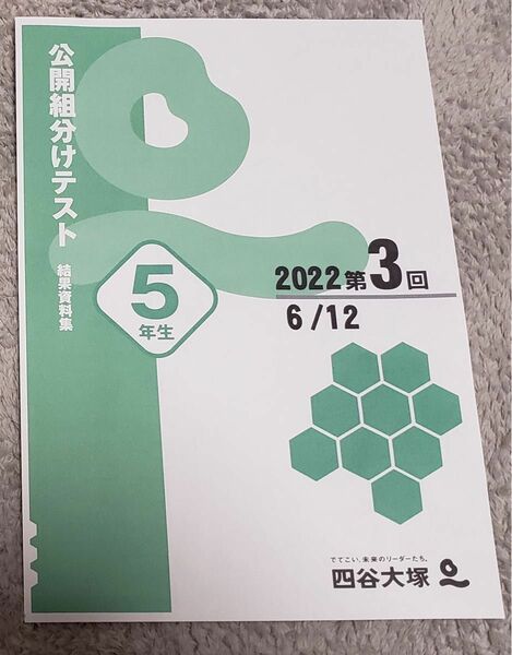 四谷大塚　５年生　組分けテスト　第4回 　結果資料集　すべて　セット　早稲田アカ