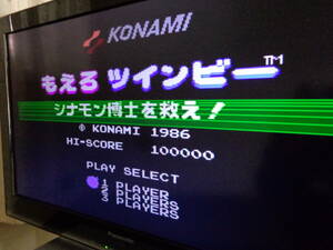 [ работа OK][ обновление товар ][ Famicom дисковая система для ][... twin Be sinamon.....!][ Konami ][KDS-TIN][Nintendo][KONAMI]