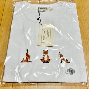 ② M メゾンキツネ　ヨガフォックス　半袖Tシャツ　白