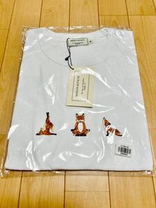 ② M メゾンキツネ　ヨガフォックス　半袖Tシャツ　白