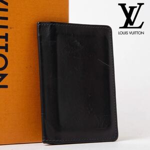 ★1円スタート★ルイヴィトン LOUIS VUITTON ユタ オーガナイザー・ドゥ・ポッシュ カードケース M92997 カフェ ブラック イニシャル入74