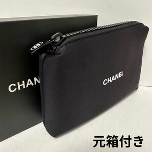 シャネル ノベルティ　化粧ポーチ CHANEL　コスメポーチ　 ロゴ コスメ ブランド 小物入れ　非売品　新品未使用