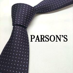 PERSON'S FOR MEN パープル ドット柄 シルク 【美品】