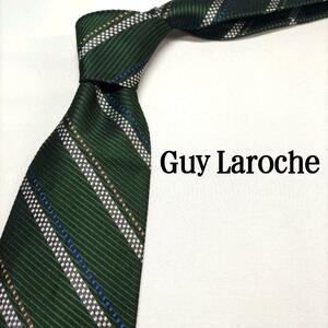 Guy Laroche グリーン ストライプ タグ付き イタリア製