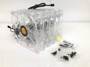 [ジャンクパーツ] ケースファン Thermaltake 120×120×25mm 3ピン TT-1225 ZT12025SL DC 12V 0.18A 5個セット 6901-2210990078004x5