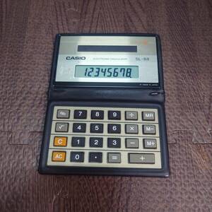 [ used ]CASIO SL-88 calculator count machine retro operation goods solar battery [ control No.1305]