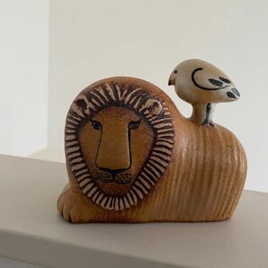 リサラーソン ライオンと鳥　陶器