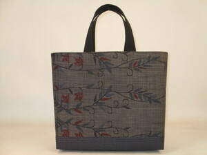  old cloth silk Ooshima pongee . made bag 